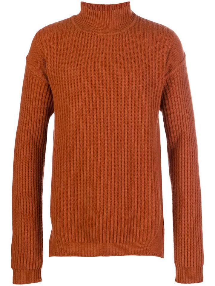 Rick Owens Fisherman Turtleneck Sweater - Orange
