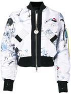 Diesel G-absol Ribbed Neck Bomber - White
