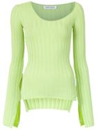Gloria Coelho Asymmetric Knit Blouse - Green