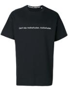 F.a.m.t. Text Print T-shirt - Black