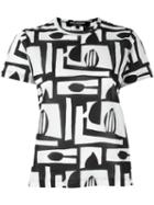 Junya Watanabe Comme Des Garçons Tribal Print T-shirt, Women's, Size: M, Black, Cotton