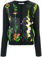 Moschino Floral Panel Cardigan - Black
