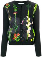 Moschino Floral Panel Cardigan - Black