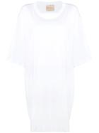 Erika Cavallini Oversized Midi Dress - White