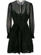 Michael Michael Kors Polka Dot Mini Dress - Black