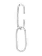 Maria Black Oval Link Earring - Metallic