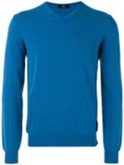 Fay - V-neck Sweater - Men - Cotton - 54, Blue, Cotton