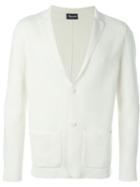 Drumohr Knit Blazer, Men's, Size: 50, White, Cotton