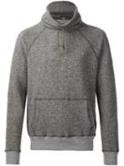 Rrl Fleece Funnel Neck Pullover, Men's, Size: Medium, Brown, Cotton/polyester
