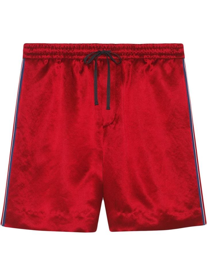 Gucci Gg Star Track Shorts - Red