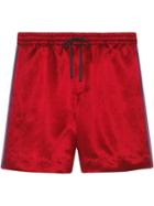 Gucci Gg Star Track Shorts - Red