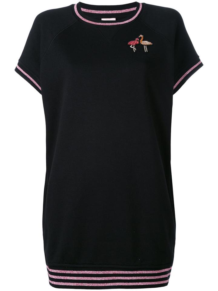 Giamba - Embroidered Trim Top - Women - Cotton - 44, Black, Cotton