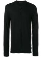 The Viridi-anne Raw Hem Sweater - Black