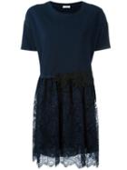 P.a.r.o.s.h. Lace Flared Dress, Women's, Size: Xs, Blue, Polyester