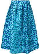 P.a.r.o.s.h. Blue Patterned Skirt