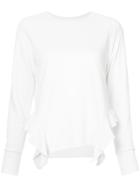 Nsf Ruffled Trim T-shirt - White