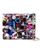 Jimmy Choo Candy Crystal Embellished Clutch With 3d Gem Print, Women's, Blue