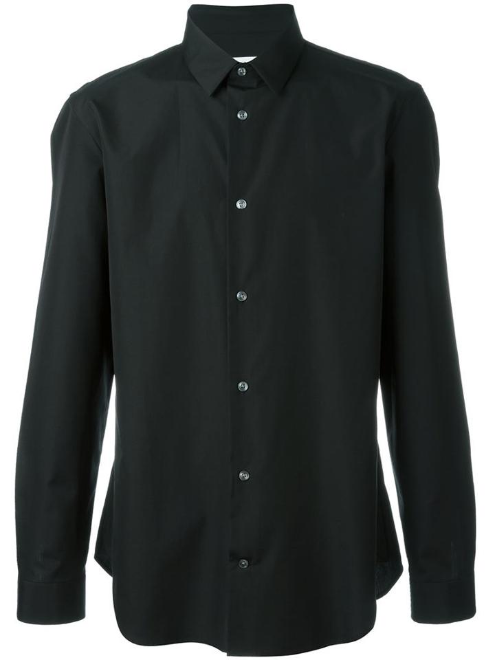 Maison Margiela Slim Fit Shirt, Men's, Size: 39, Black, Cotton