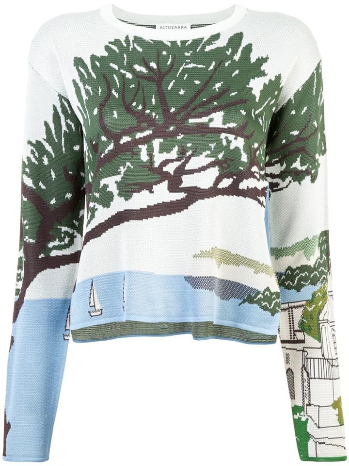 Altuzarra 'circeo' Knit Sweater - Blue