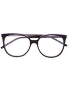 Saint Laurent Eyewear Round Frame Glasses - Brown