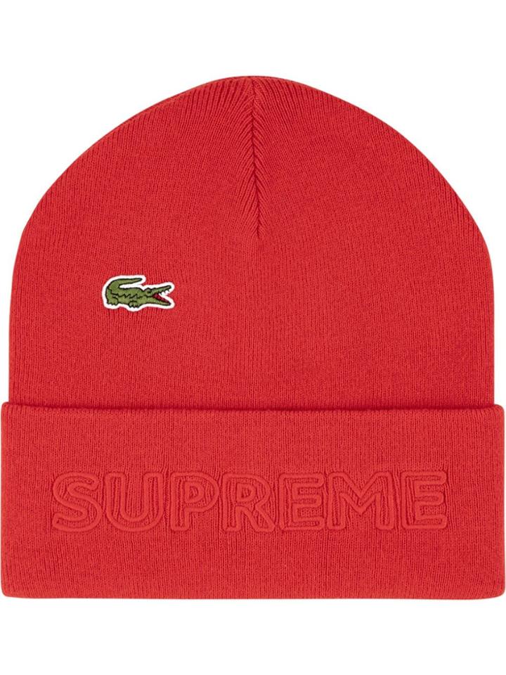 Supreme Lacoste Beanie - Red