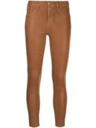 L'agence Cropped Mid-rise Trousers - Brown