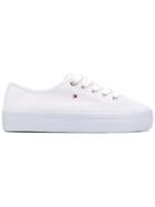 Tommy Hilfiger Platform Lace-up Sneakers - White