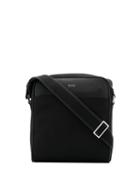 Boss Hugo Boss Leather-panelled Messenger Bag - Black