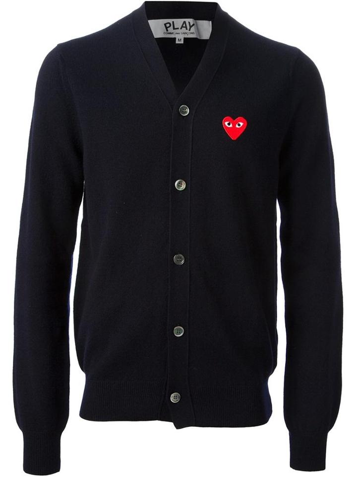 Comme Des Garcons Play Buttoned Cardigan