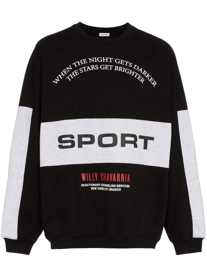 Willy Chavarria Willy C Exeter Crw Swt - Black