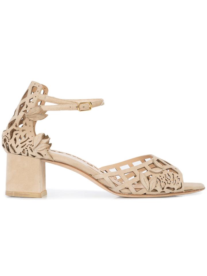 Marchesa Holly Low Sandals - Nude & Neutrals