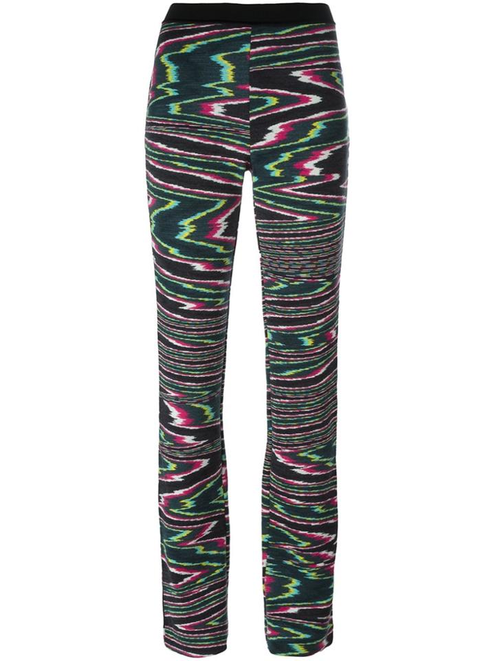 Missoni Elastic Waistband Flared Trousers - Multicolour