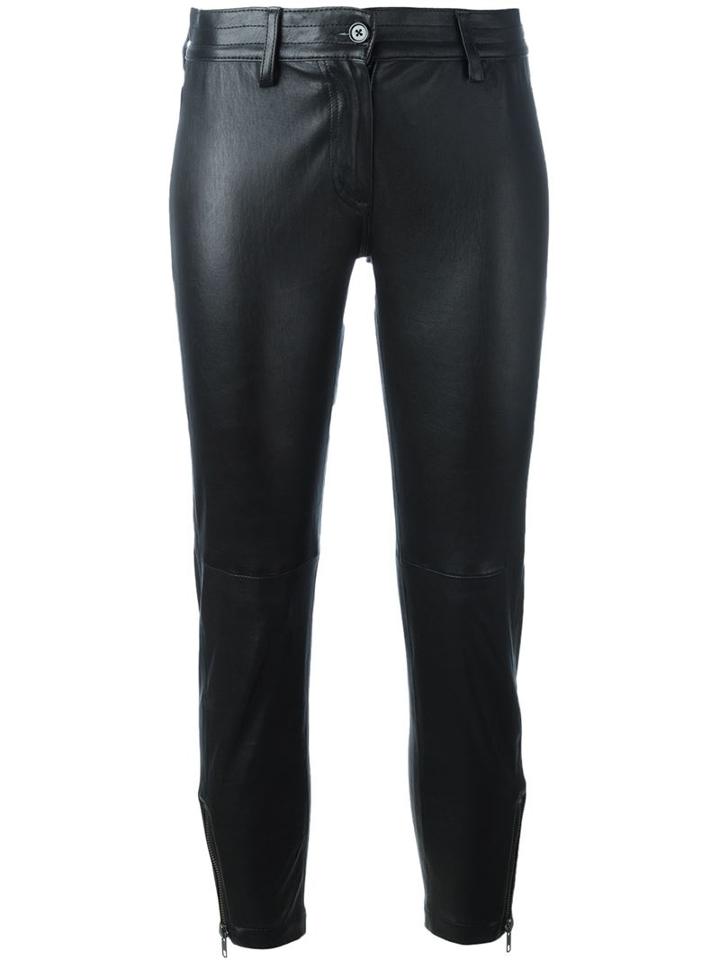 Ann Demeulemeester Leather Skinny Trousers