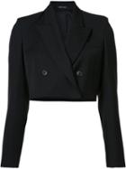 Maison Margiela - Grain De Poudre Jacket - Women - Cotton/viscose/virgin Wool - 42, Black, Cotton/viscose/virgin Wool