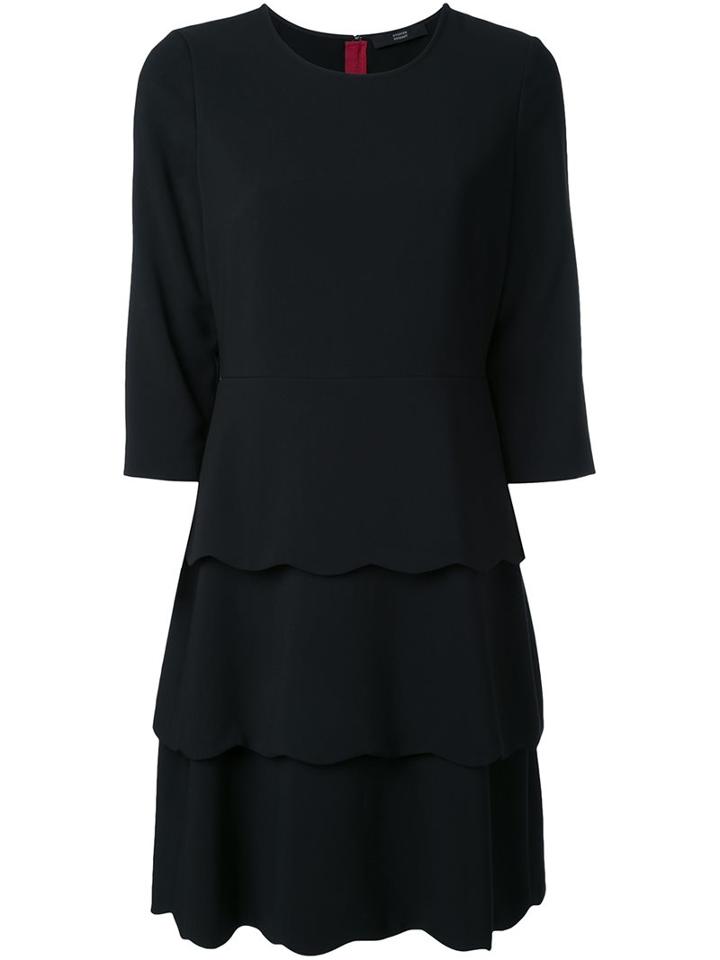 Steffen Schraut Striped Classic Collar Dress