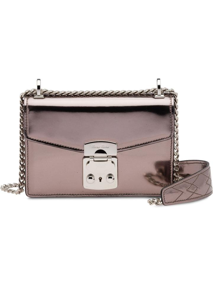 Miu Miu Confidential Metallic Shoulder Bag