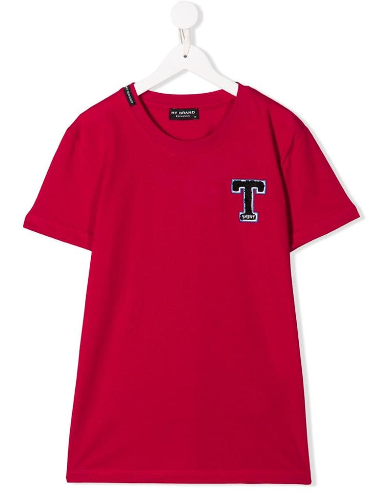 My Brand Kids Teen Logo Patch T-shirt - Red