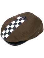 Dsquared2 - Damier Hat - Men - Cotton/lamb Skin - M, Green, Cotton/lamb Skin