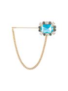 Dolce & Gabbana Flower Brooch, Women's, Blue