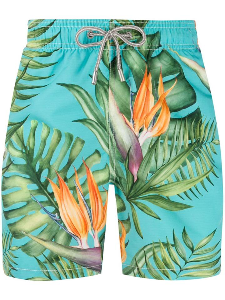 Mc2 Saint Barth Paradise Flower Swim Shorts - Blue
