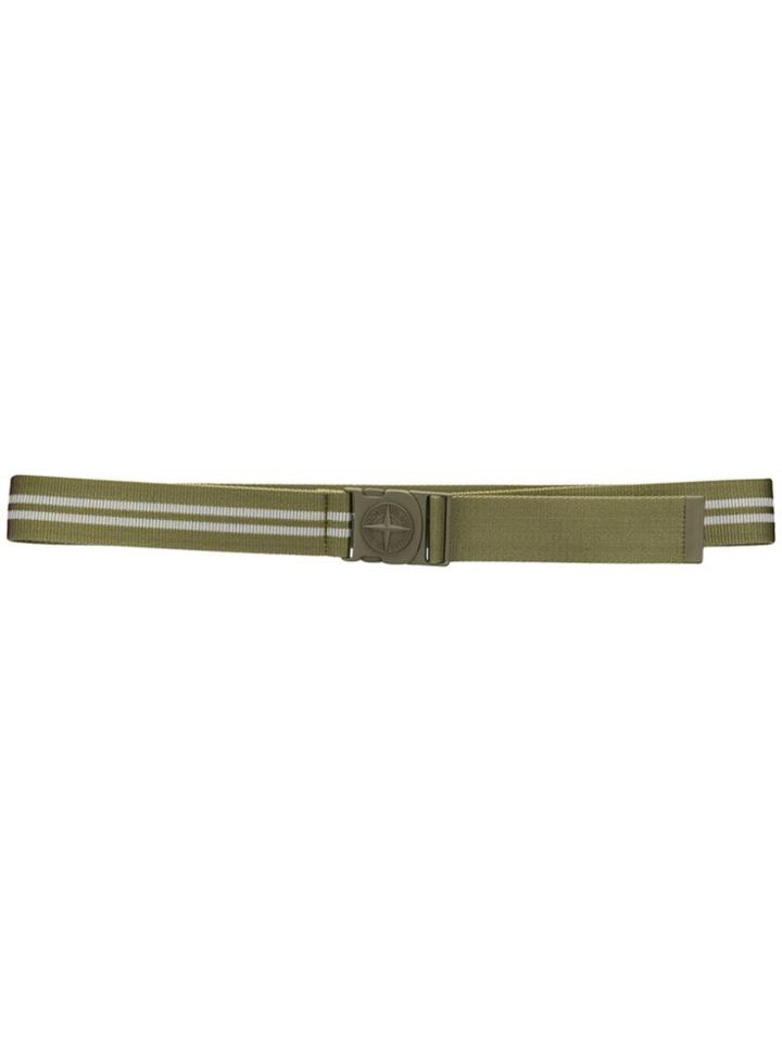 Stone Island Striped Belt - Green