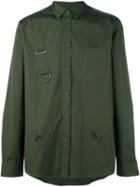 Oamc Buckle Detail Shirt, Men's, Size: Small, Green, Cotton