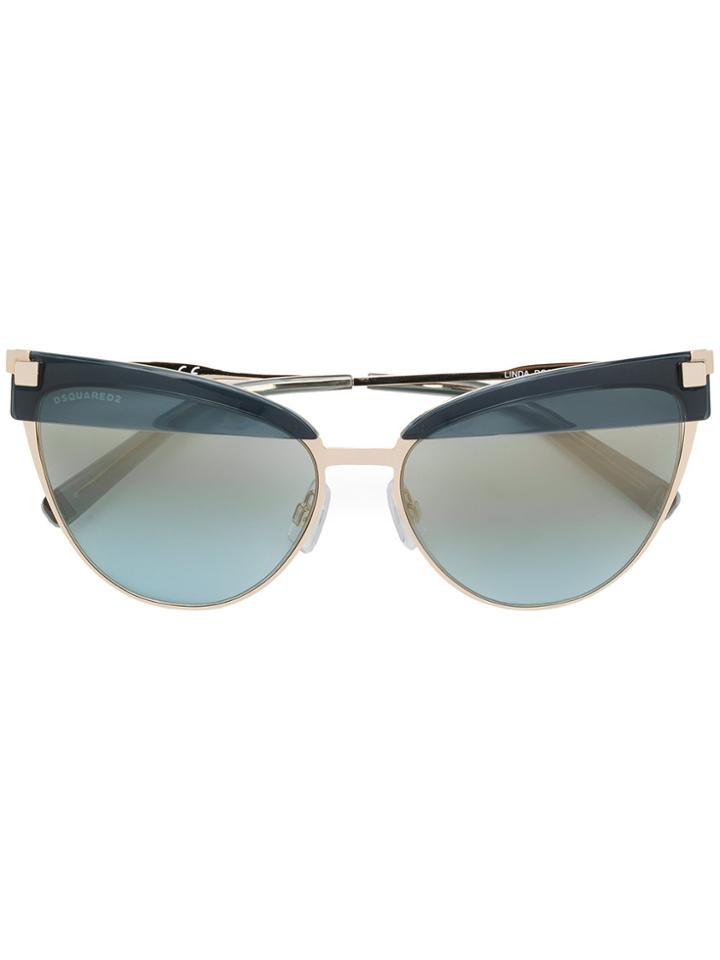 Dsquared2 Eyewear Linda Cat Eye-frame Sunglasses - Metallic