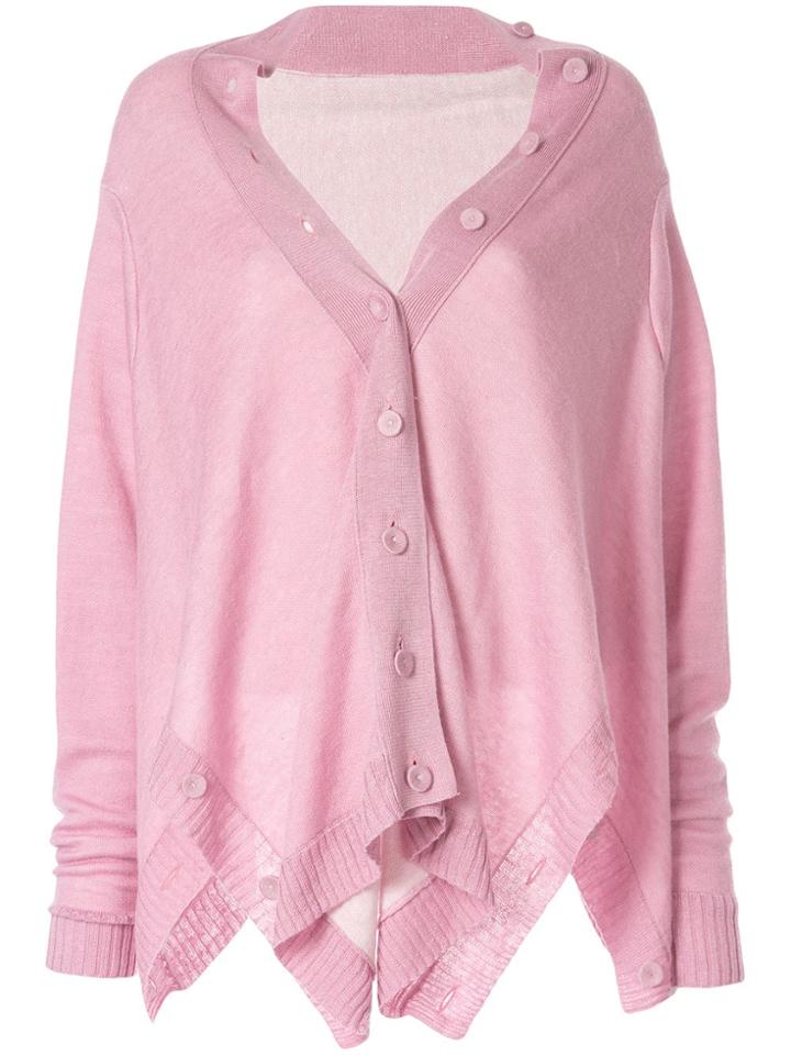 Taylor Corner Cardi-coat - Pink