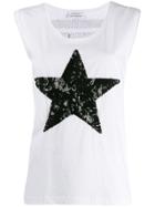 P.a.r.o.s.h. Star Print Sleeveless T-shirt - White