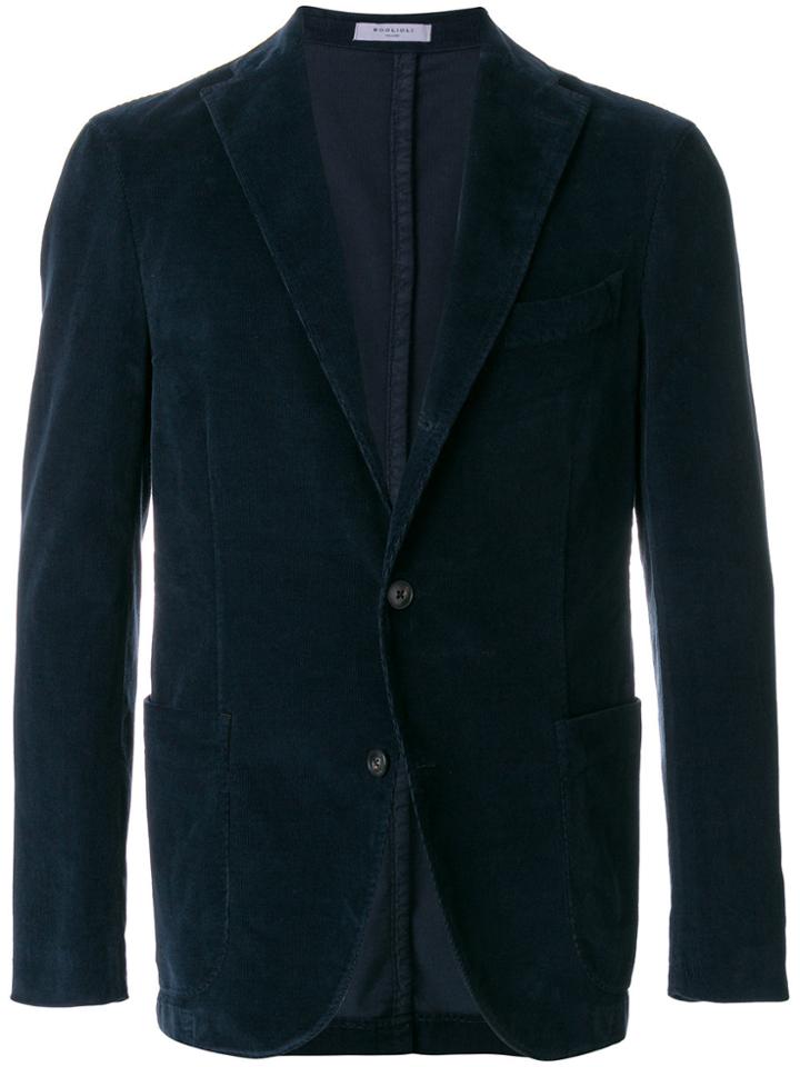 Boglioli Slim-fit Buttoned Blazer - Blue
