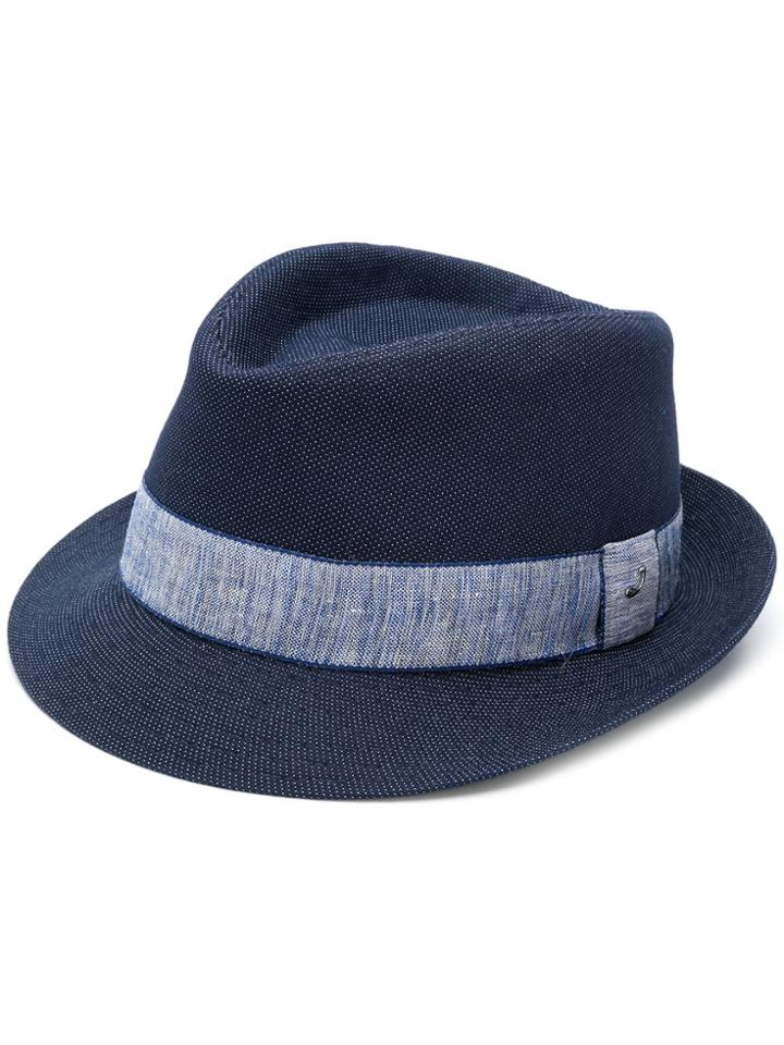 Jacob Cohen Narrow Brim Hat - Blue