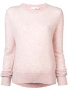 The Row Crew Neck Jumper - Pink & Purple