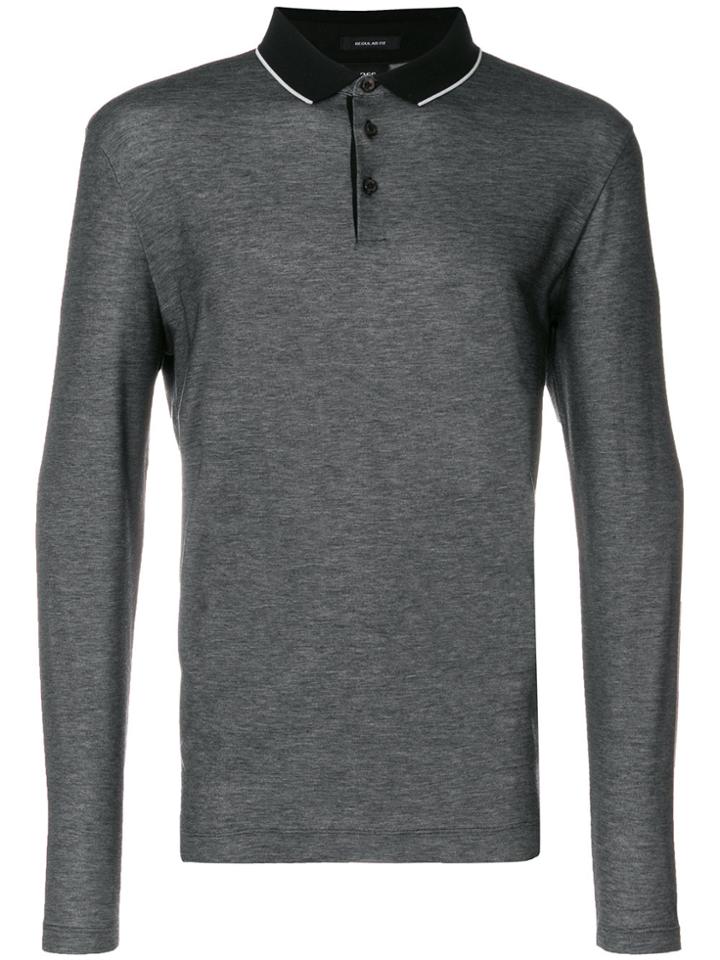 Boss Hugo Boss Long-sleeved Polo Shirt - Black