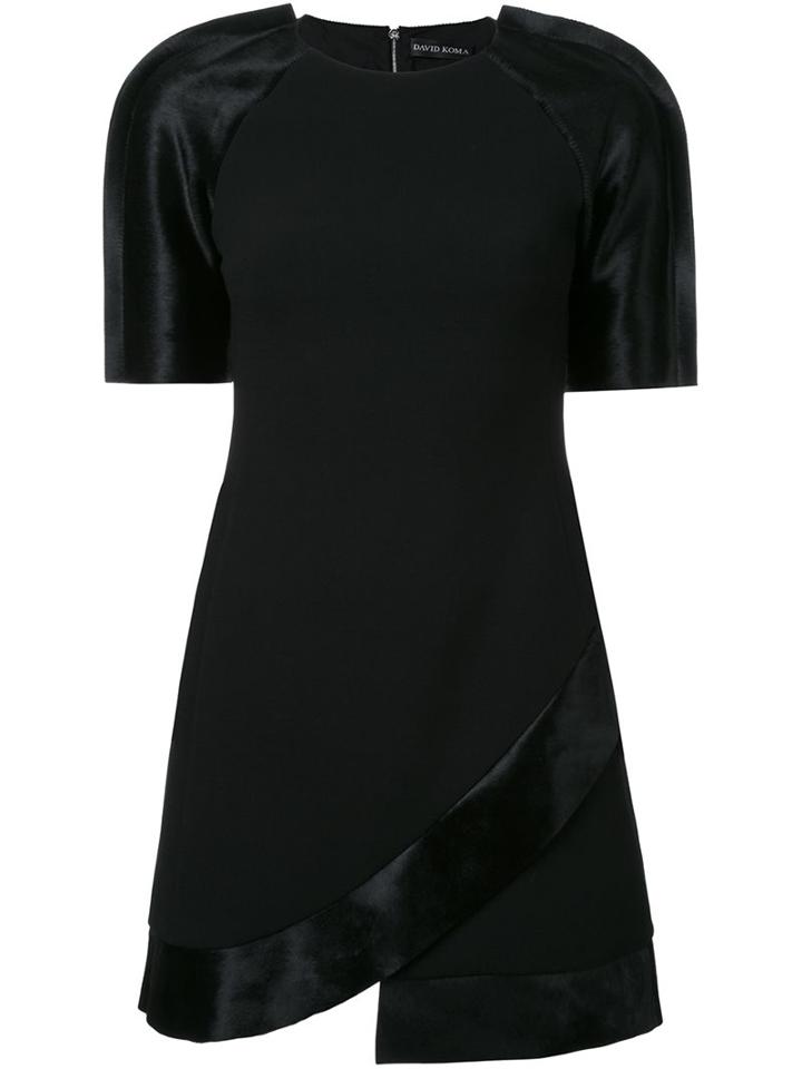 David Koma Contrast Sleeve Dress